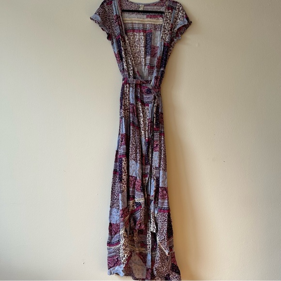 O’Neill Midi Patchwork Wrap Dress - Picture 3 of 5